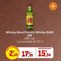 Coccimarket Whisky blend scotch whisky rare j&b offre