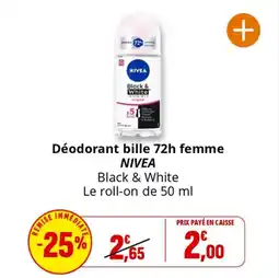 Coccimarket Déodorant bille 72h femme nivea offre