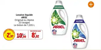 Coccimarket Lessive liquide ariel offre