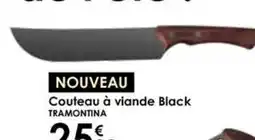Culinarion TRAMONTINA Couteau à viande Black offre