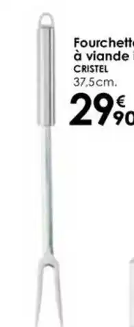 Culinarion CRISTEL Fourchette à viande inox 37,5cm. offre
