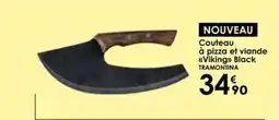 Culinarion TRAMONTINA Couteau à pizza et viande <<Viking>> Black offre