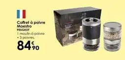 Culinarion PEUGEOT Coffret à poivre Maestro offre