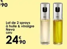 Culinarion GEFU Lot de 2 sprays à huile & vinaigre Neva offre
