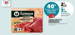 Bi1 Jambon superieur conservation sans nitrite u offre