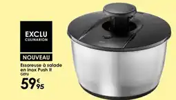 Culinarion GEFU Essoreuse à salade en inox Push It offre