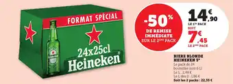 Bi1 Biere blonde heineken 5° offre