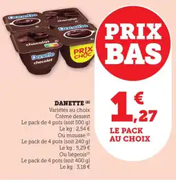 Bi1 Danette offre