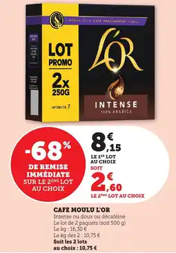 Bi1 Cafe moulu l'or offre