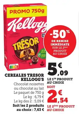 Bi1 Cereales tresor kellogg's offre