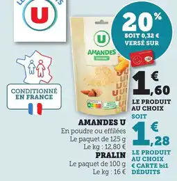 Bi1 Amandes u offre