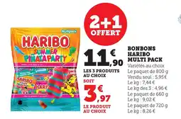 Bi1 Bonbons haribo multi pack offre