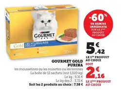 Bi1 Gourmet gold purina offre