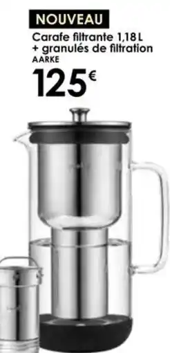 Culinarion AARKE Carafe filtrante 1,18L + granulés de filtration offre