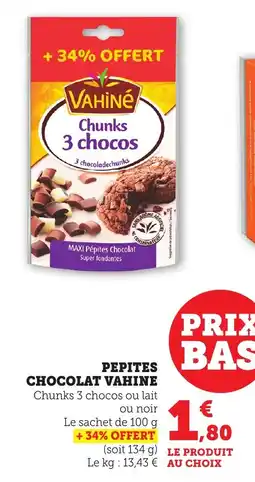 Bi1 Pepites chocolat vahine offre