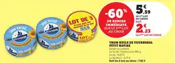 Bi1 Thon huile de tournesol petit navire offre