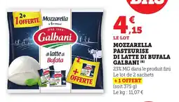 Bi1 Mozzarella pasteurise di latte di bufala galbani offre