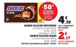 Bi1 Barre glacee snickers offre