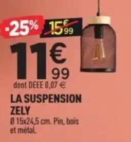 Centrakor La suspension zely offre