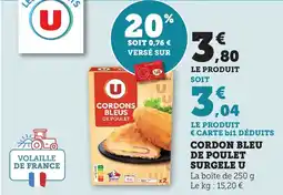 Bi1 Cordons bleu de poulet surgele u offre
