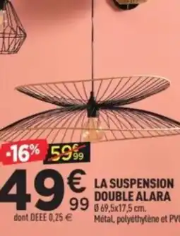 Centrakor La suspension double alara 99 069,5x17,5 cm. offre