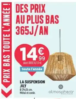 Centrakor La suspension jily offre