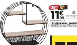 Centrakor L'étagère murale mirna offre