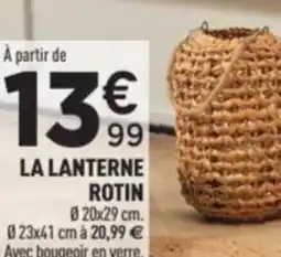 Centrakor La lanterne rotin 020x29 cm offre