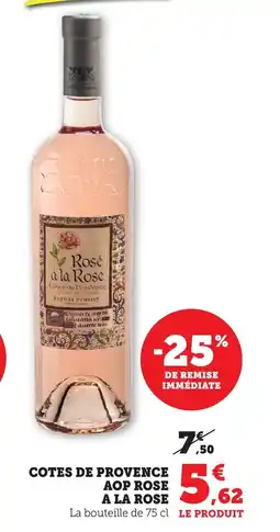 Bi1 Cotes de provence aop rose a la rose offre