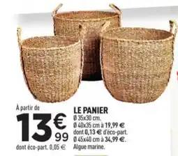 Centrakor Le panier 035x30 cm. offre