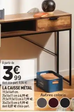 Centrakor La caisse métal offre
