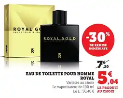 Bi1 Eau de toilette pour homme royal offre