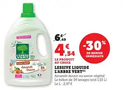 Bi1 Lessive liquide l'arbre vert offre