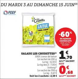Bi1 Salade les crudettes offre