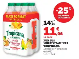 Bi1 Pur jus multivitamines tropicana offre