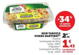 Bi1 Mon taboule pierre martinet offre