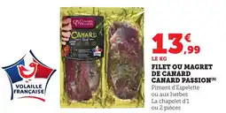 Bi1 Filet ou magret de canard canard passion offre