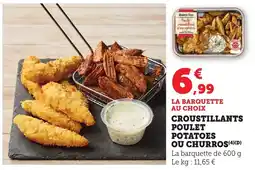 Bi1 Croustillants poulet potatoes ou churros offre