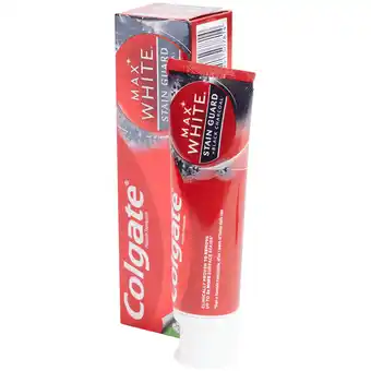 Action Dentifrice Colgate Max White Stain Guard offre