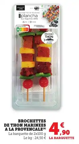 Brochettes de thon marinees a la provencale