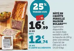 Bi1 Pâté en croûte persillé maison bolard offre