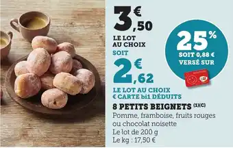 Bi1 8 petits beignets offre