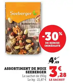 Bi1 Assortiment de noix seeberger offre