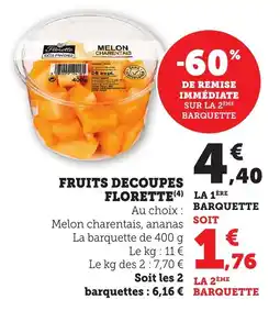 Bi1 Fruits decoupes florette offre