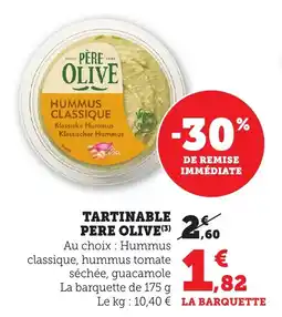 Bi1 Tartinable pere olive offre