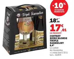 Bi1 Coffret biere blonde triple karmeliet offre