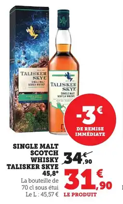 Bi1 Single malt scotch whisky talisker skye offre