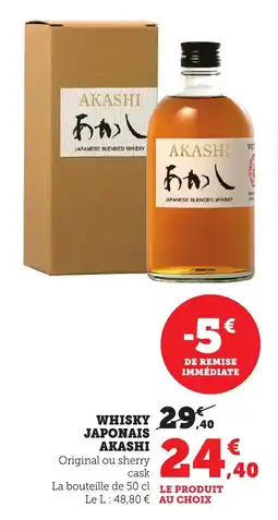 Bi1 Whisky japonais akashi offre