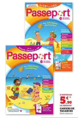 Bi1 Cahiers de vacances offre