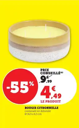 Bi1 Bougie citronnelle offre